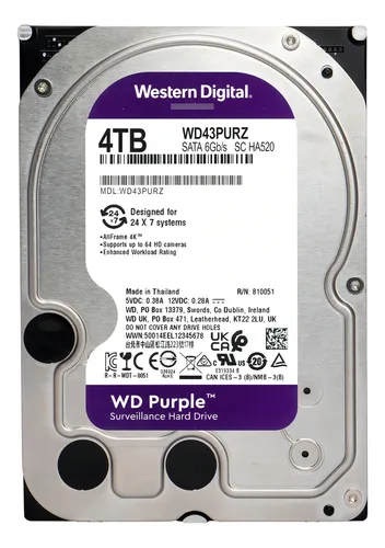 Western Digital Purple 4TB sata