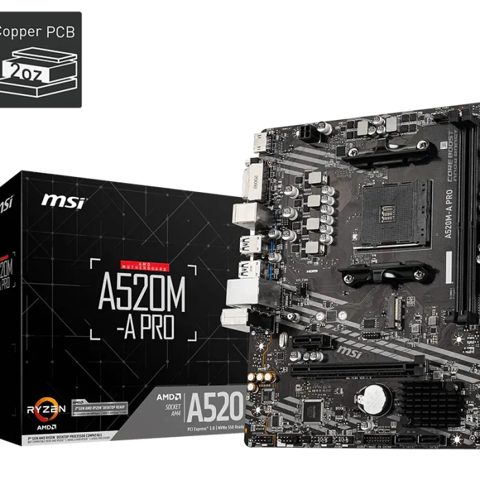 MSI A520M A PRO AM4 DDR4 RYZEN