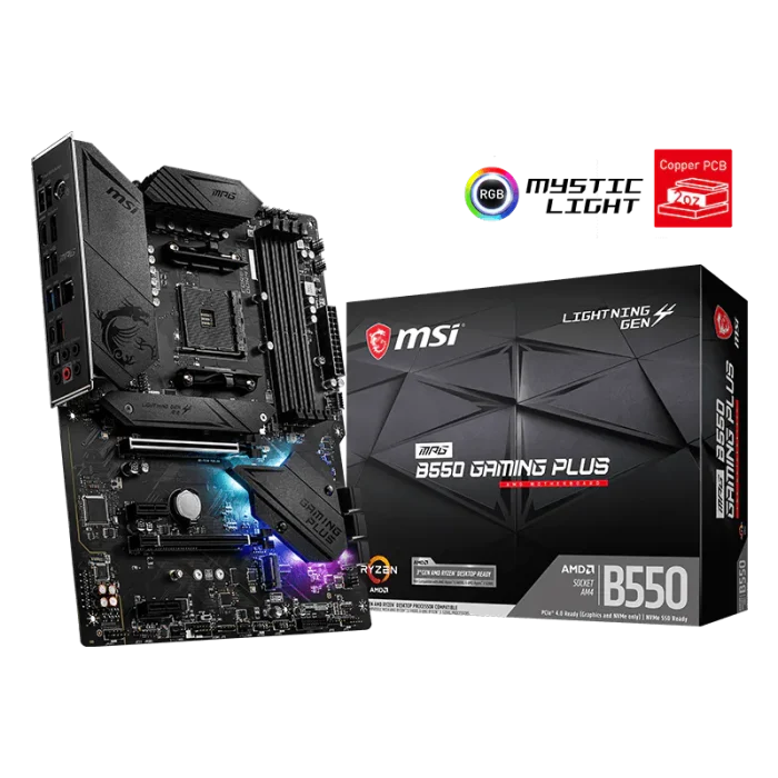 MSI MPG B550 GAMING PLUS AM4 DDR4 RYZEN