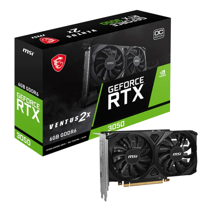 MSI RTX 3050 6 GB VENTUS 2X OC