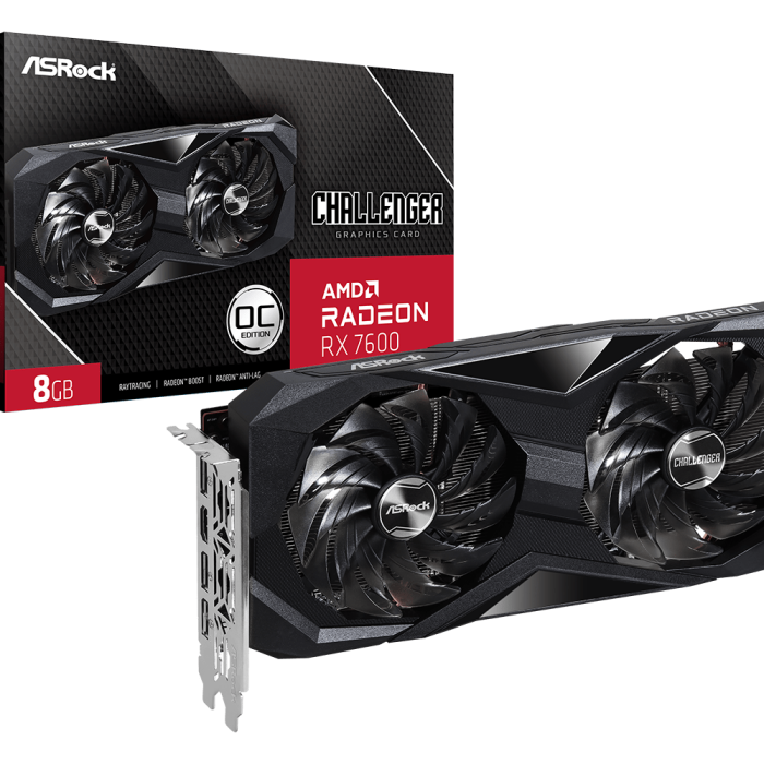 ASROCK RX 7600 Challenger 8GB OC
