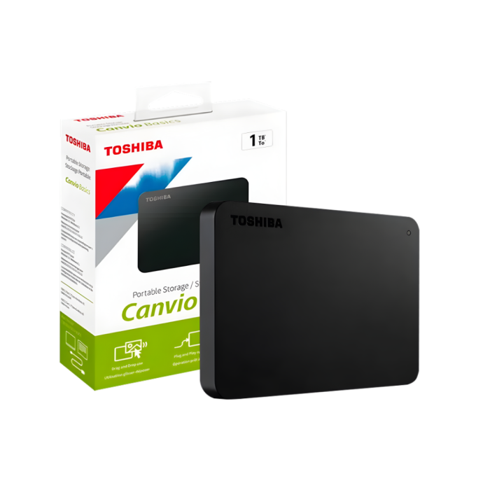 DISCO DURO EXTERNO TOSHIBA 1TB CANVIO BASICS